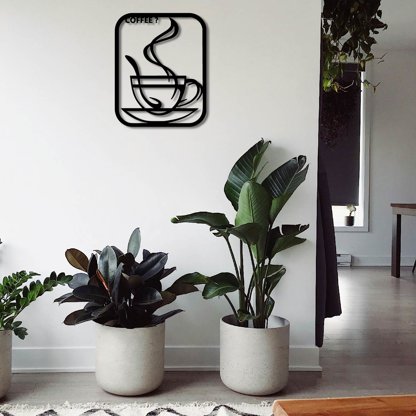 COFFEE ANYONE METAL WALL ART