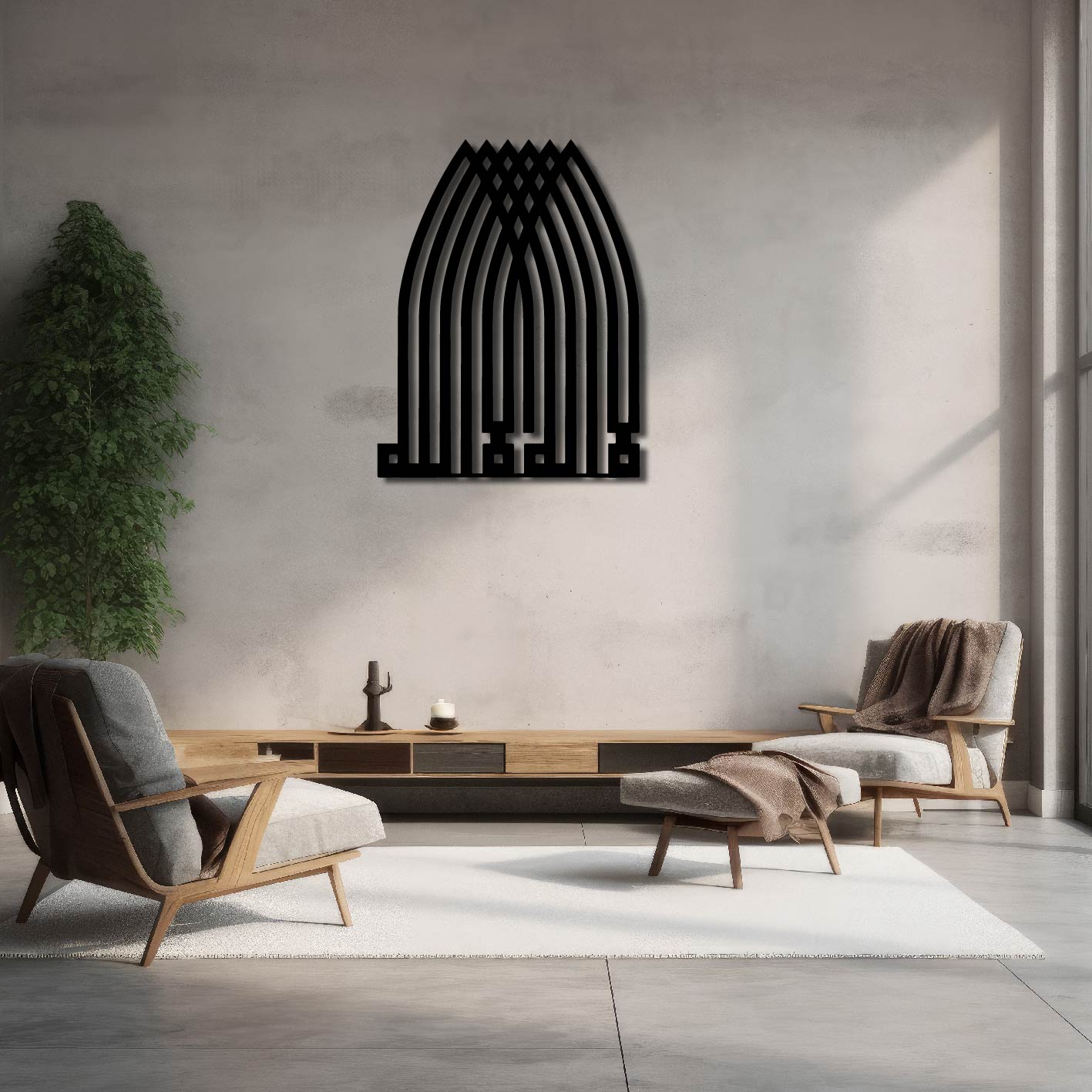 KUFIC ARCH METAL WALL ART