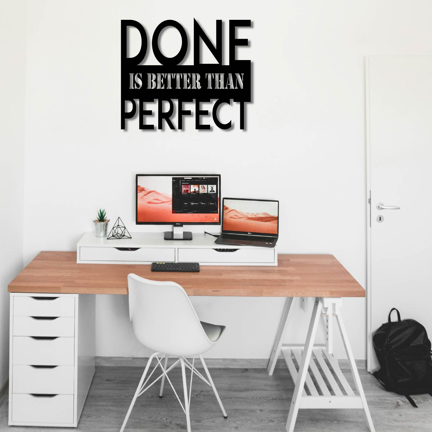 DONE IS BETTER THAN PERFECT METAL WALL ART