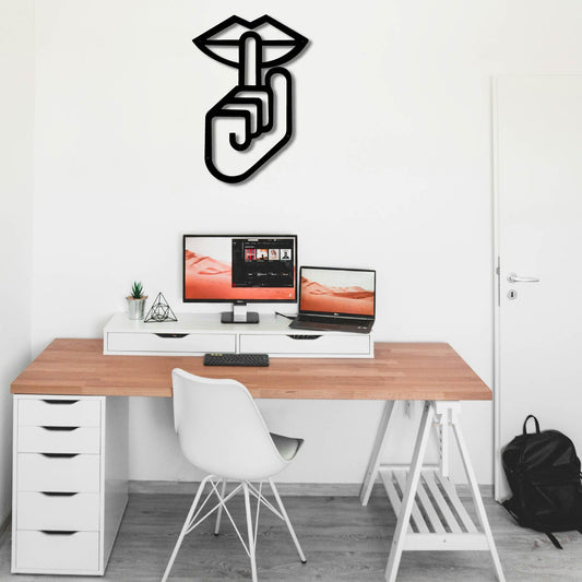 SILENCE METAL WALL ART