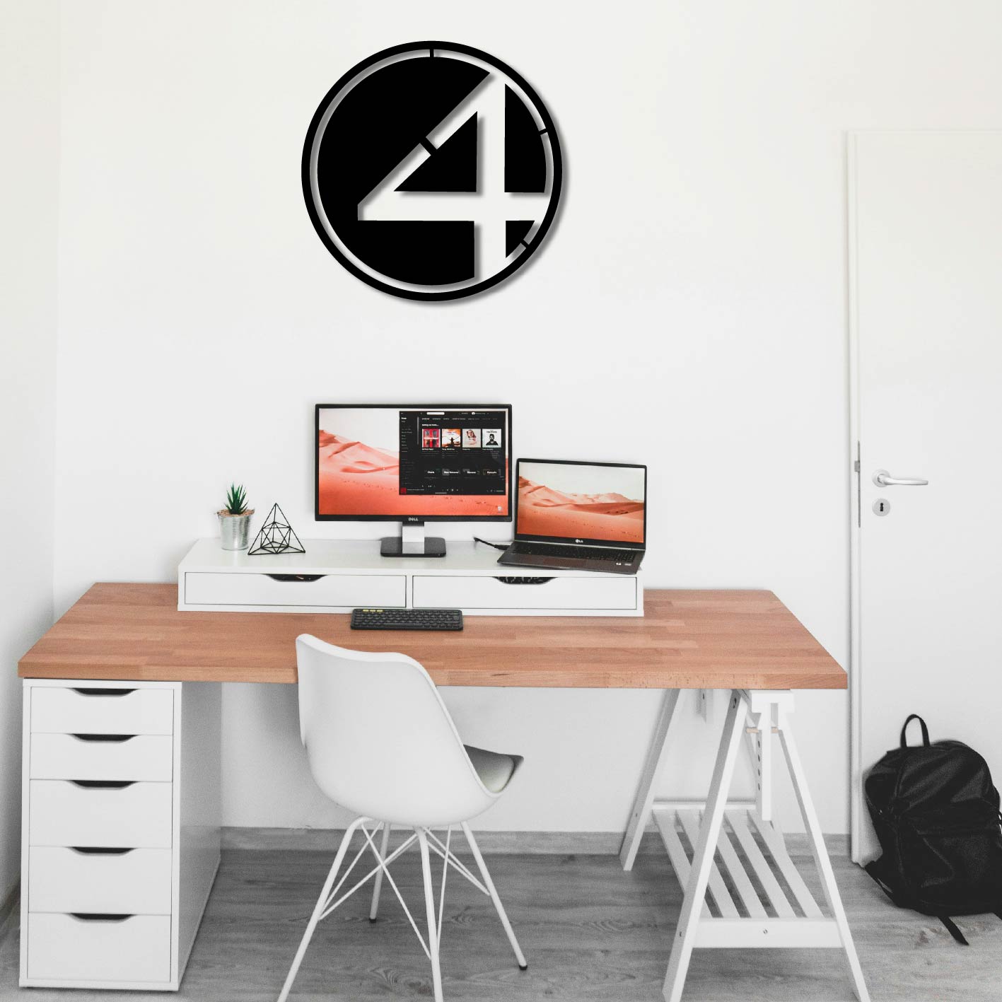 FANTASTIC FOUR LOGO METAL WALL ART