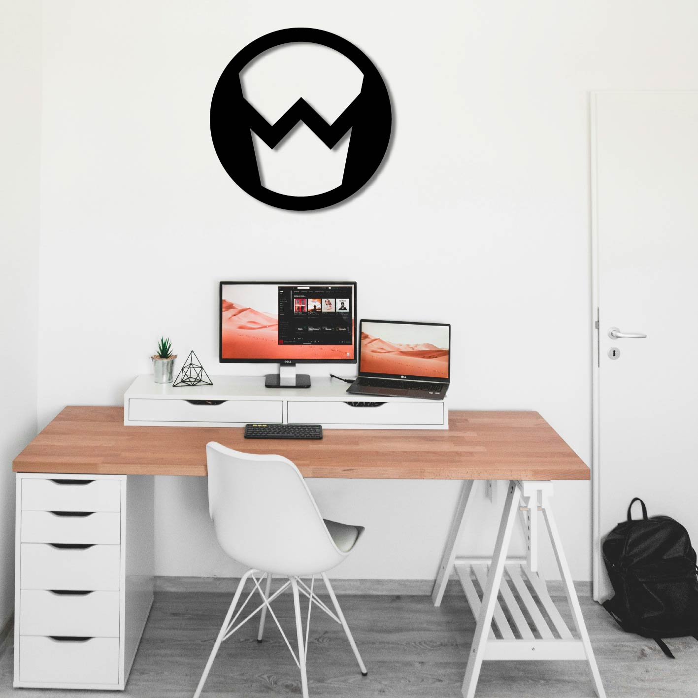 MARVEL WONDER MAN LOGO METAL WALL ART