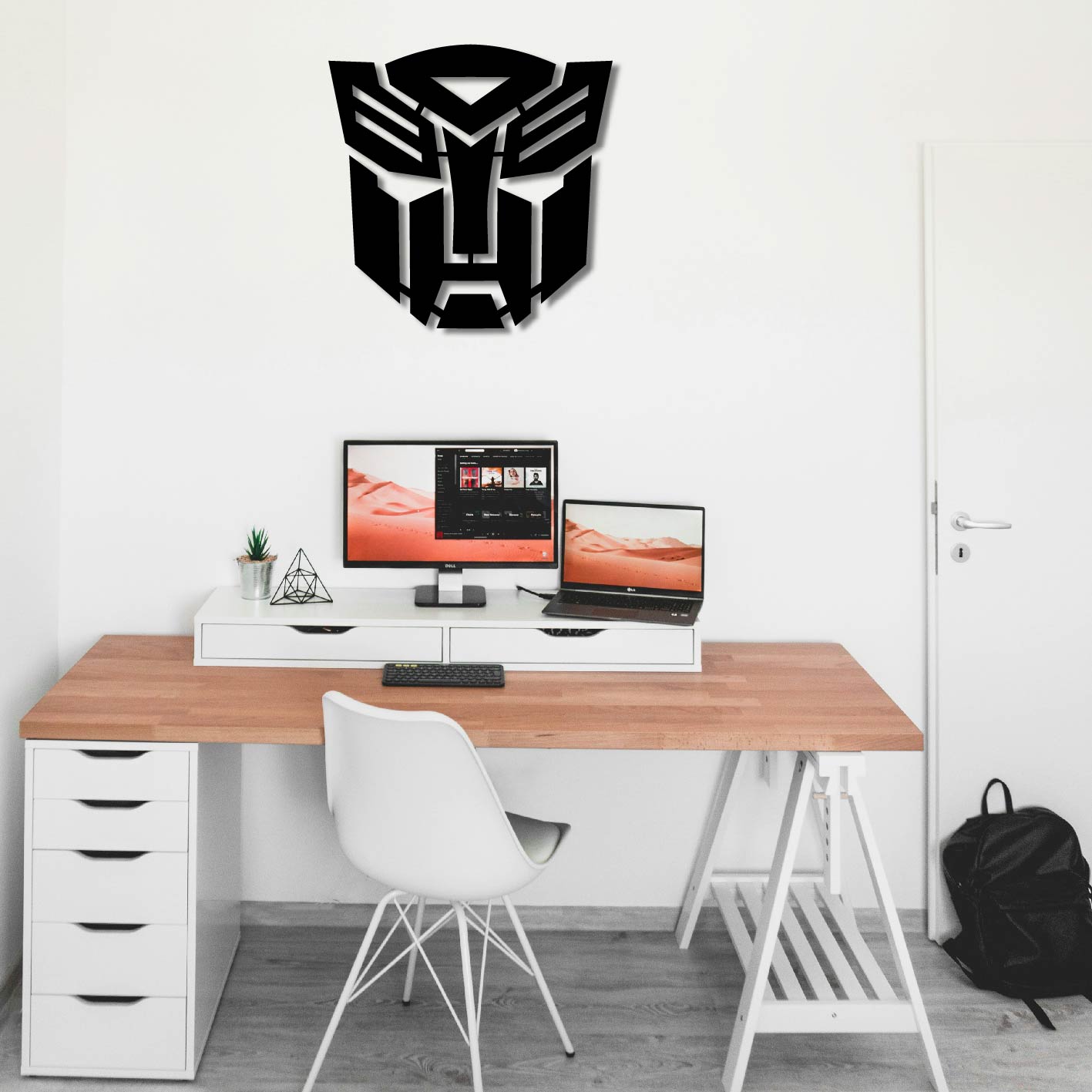 TRANSFORMERS AUTOBOTS LOGO METAL WALL ART