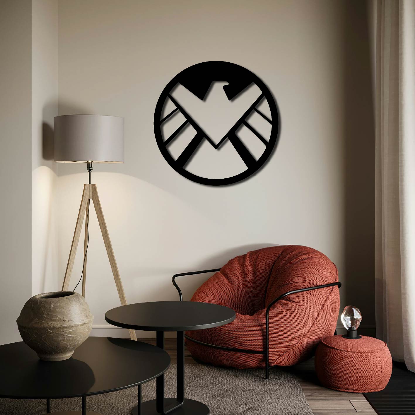 S.H.I.E.L.D MARVEL LOGO METAL WALL ART
