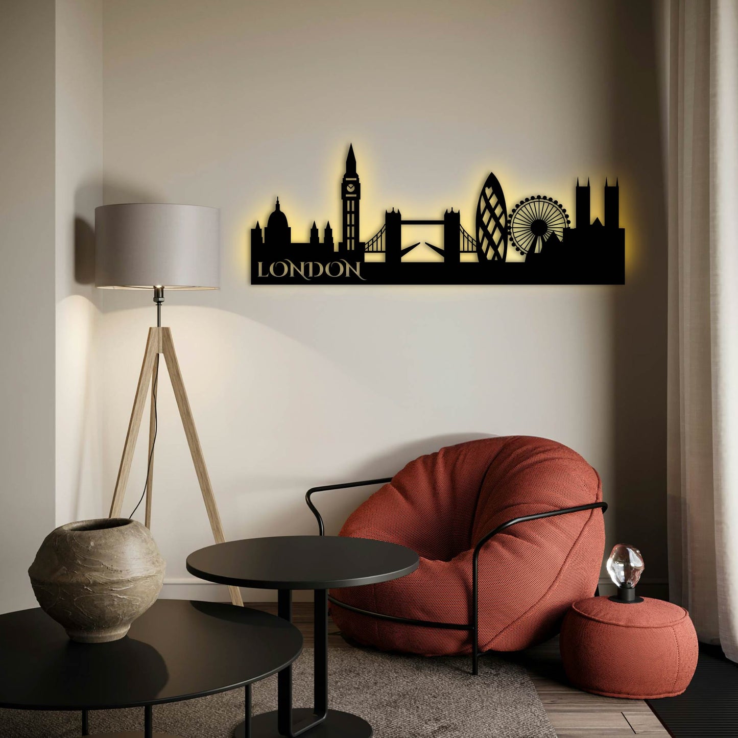 LONDON METAL WALL ART