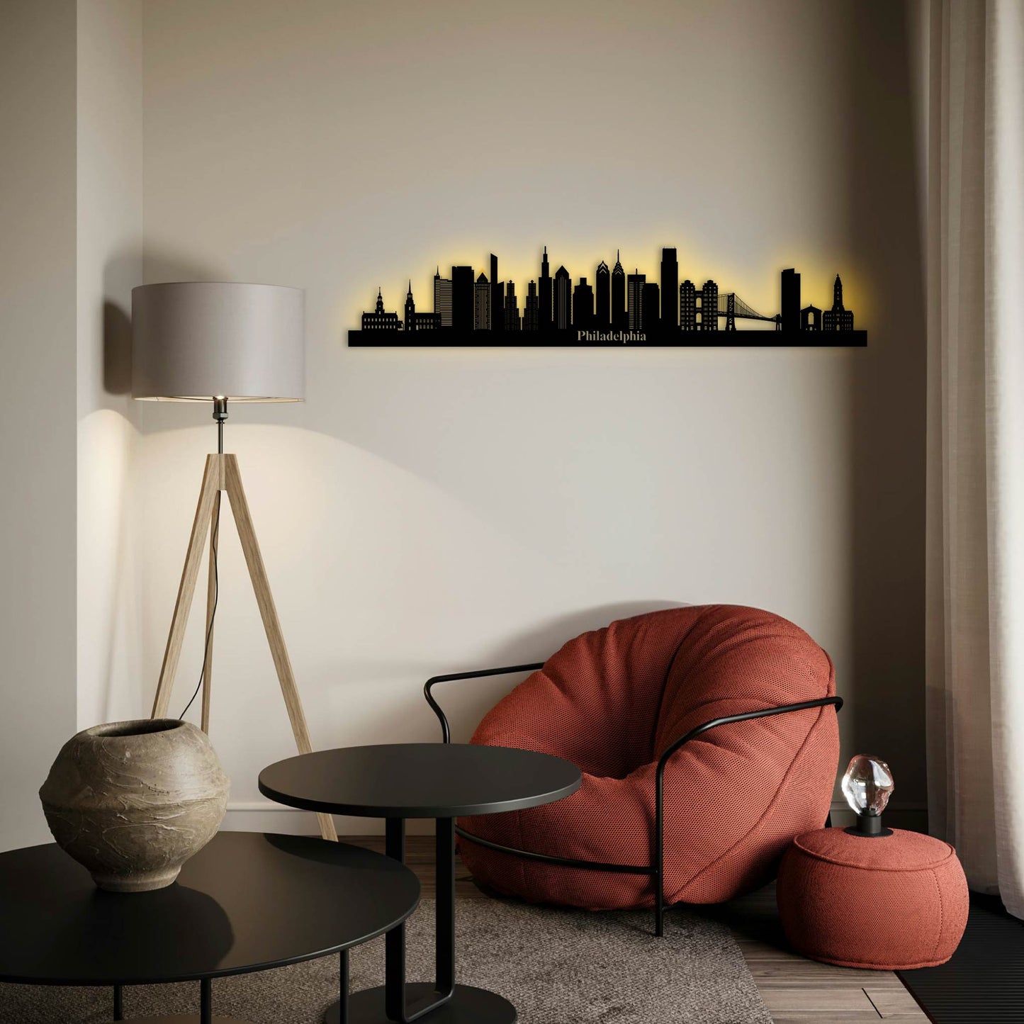 PHILADELPHIA METAL WALL ART