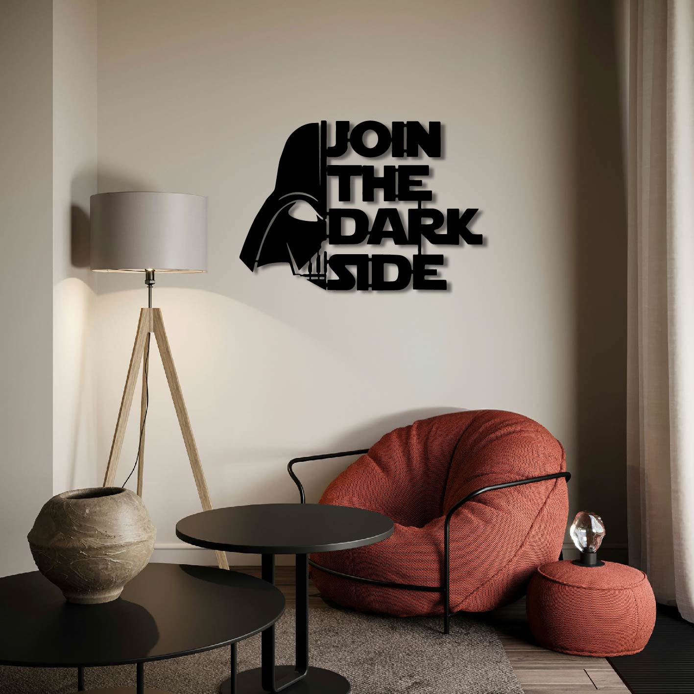 STAR WARS JOIN THE DARK SIDE METAL WALL ART