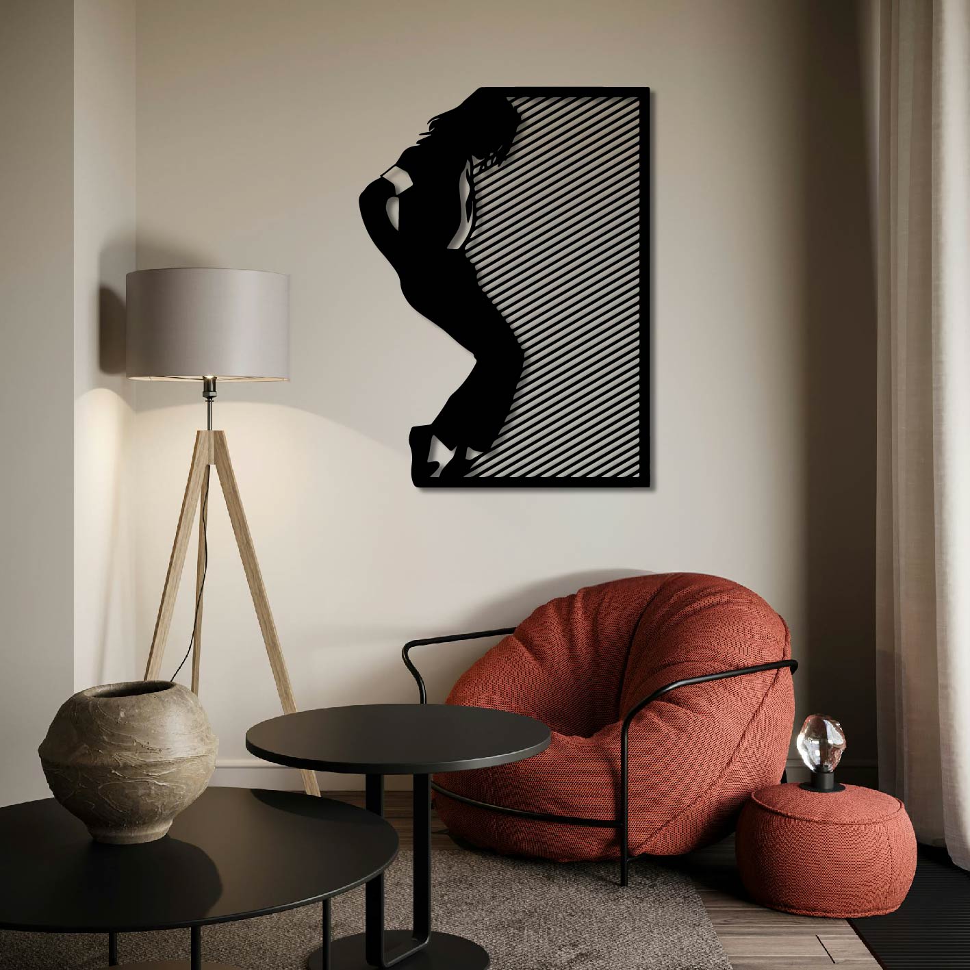 MICHAEL JACKSON METAL WALL ART