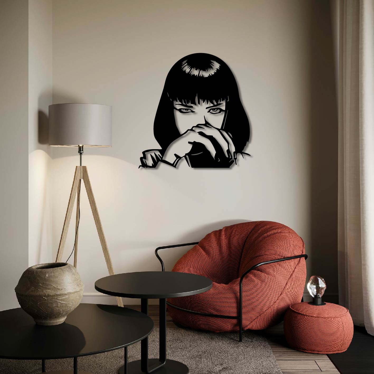 PULP FICTION METAL WALL ART