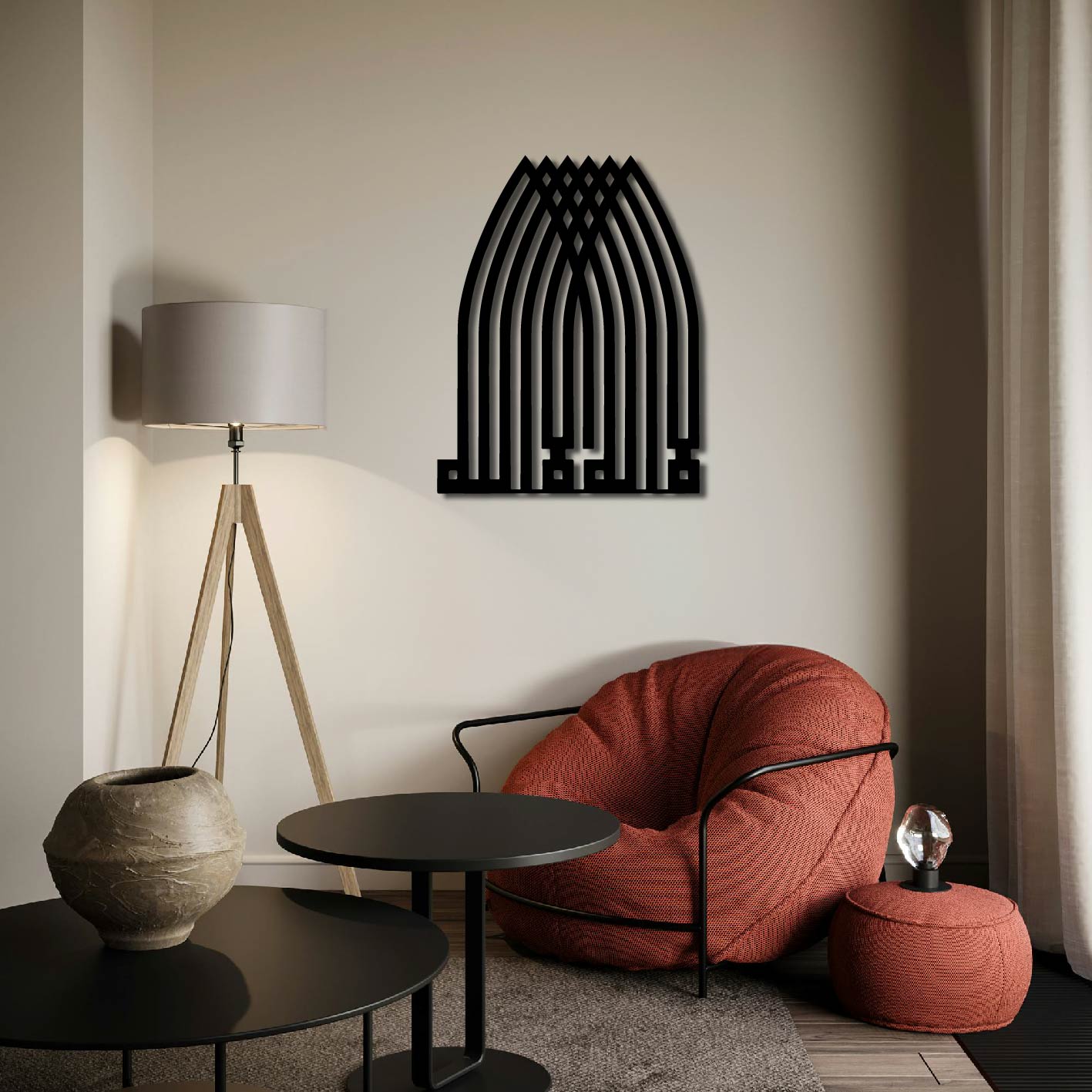KUFIC ARCH METAL WALL ART