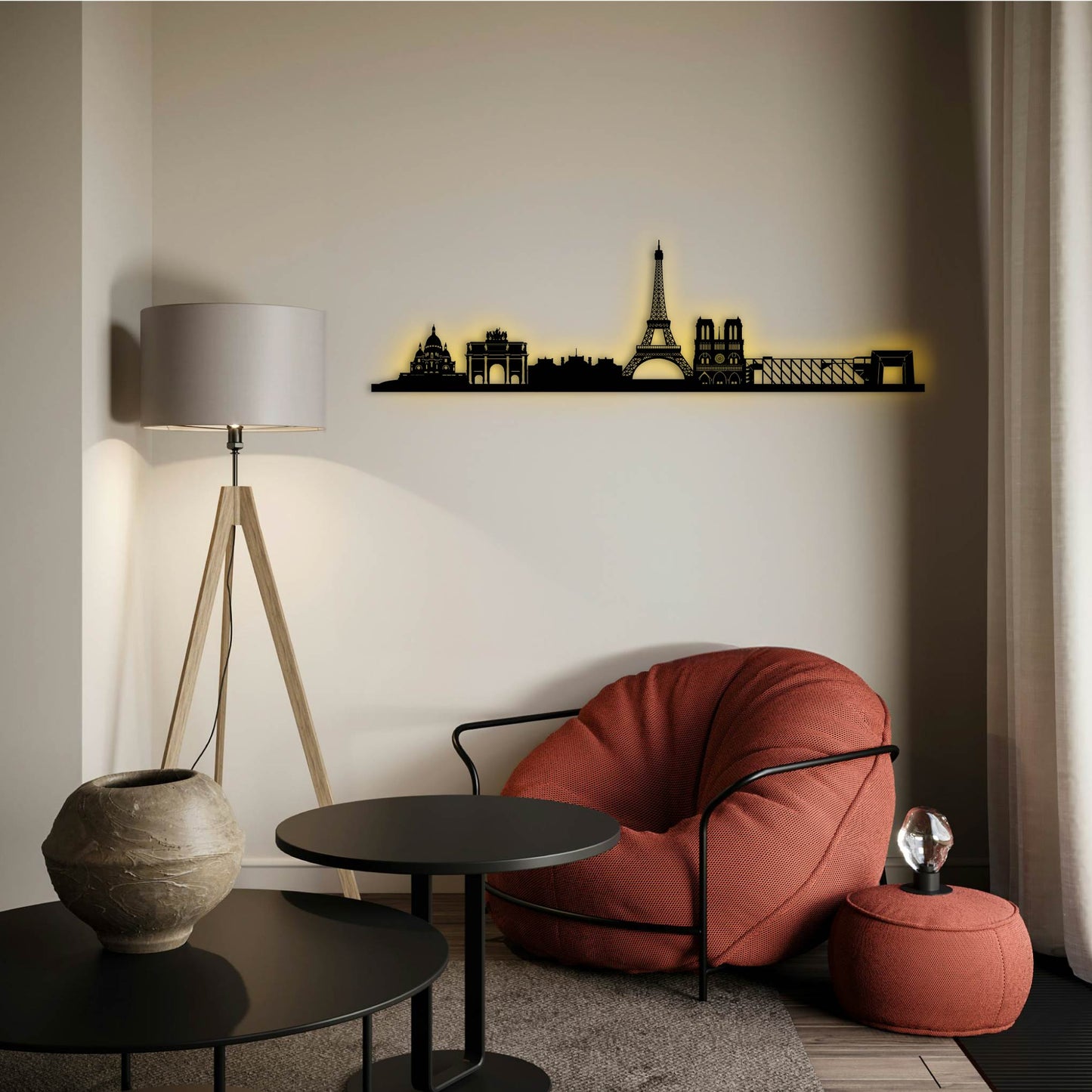 PARIS FRANCE METAL WALL ART