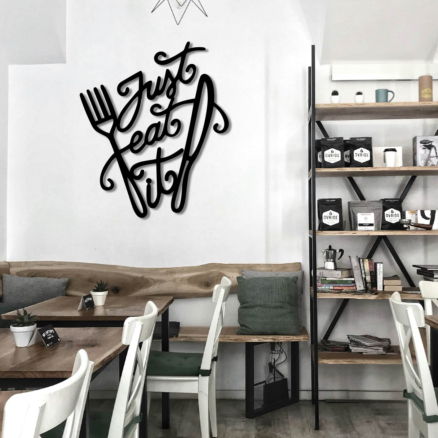 JUST EAT IT METAL WALL ART
