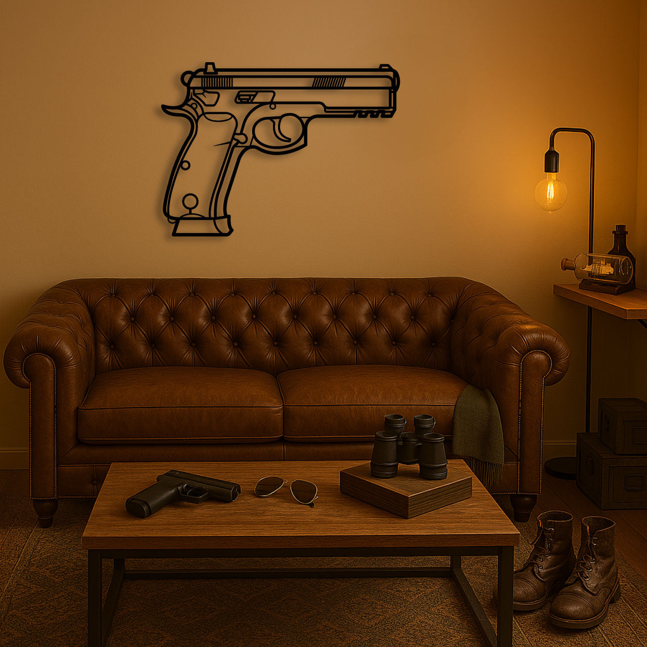 CZ 75 SP-01 TACTICAL METAL WALL ART