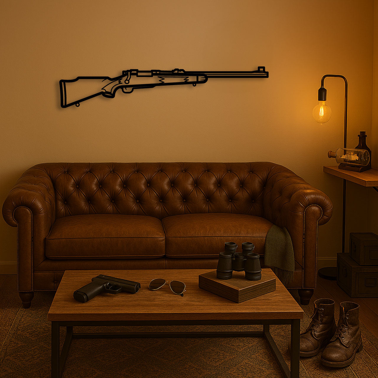 264 WINCHESTER MAGNUM METAL WALL ART