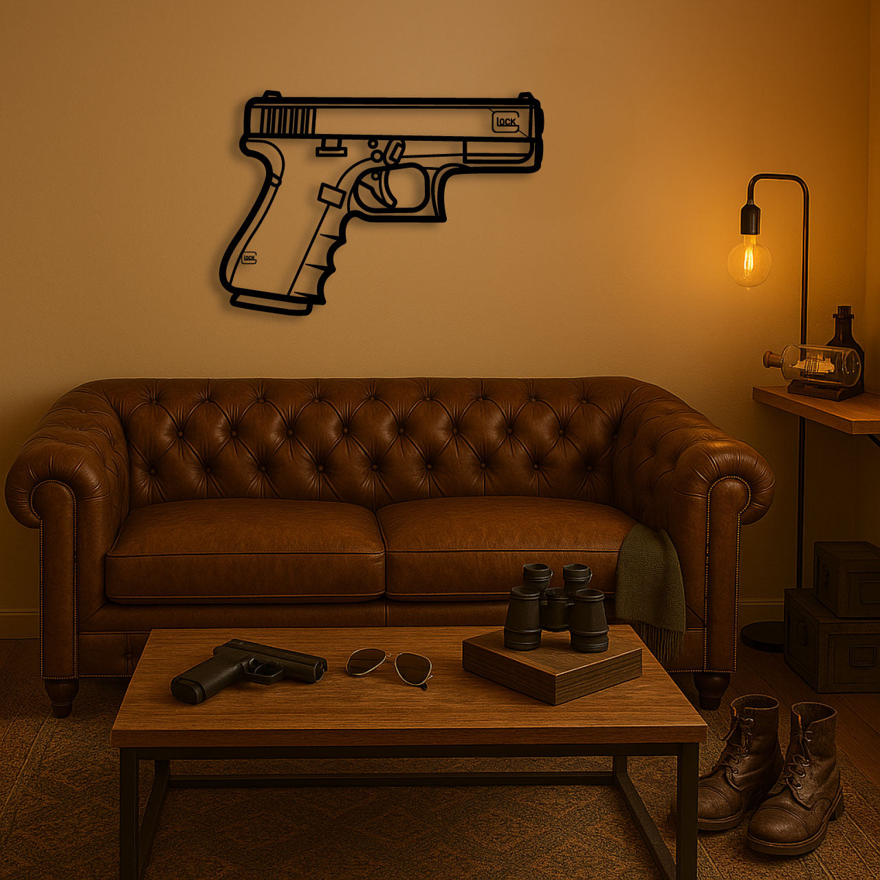 GLOCK 19 GEN 4 METAL WALL ART
