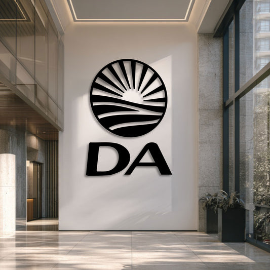 DEMOCRATIC ALLIANCE DA LOGO METAL WALL ART
