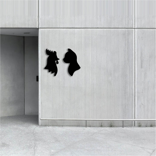FUNNY TOILET SIGN METAL WALL ART