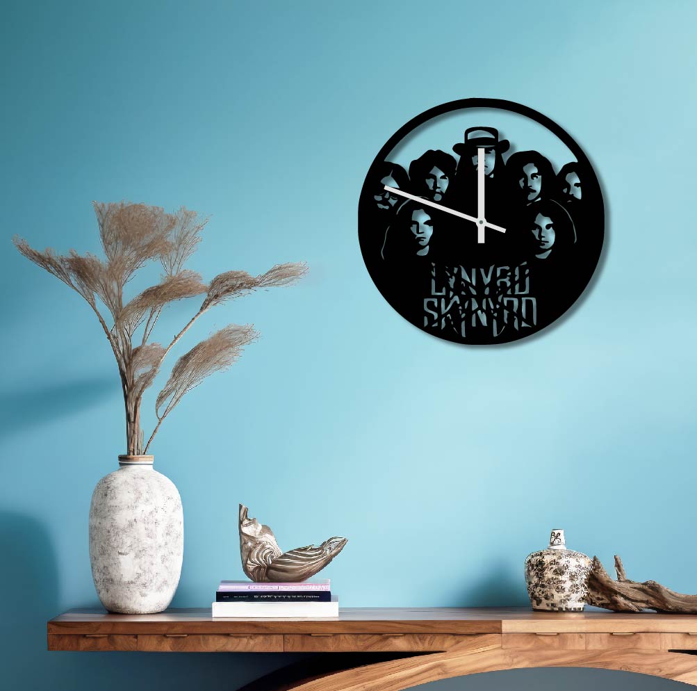 LYNYRD SKYNYRD METAL WALL ART CLOCK