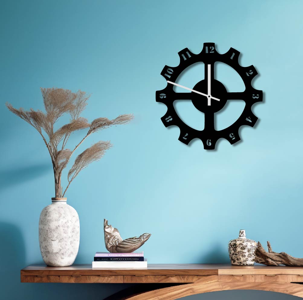 GEAR METAL WALL ART CLOCK