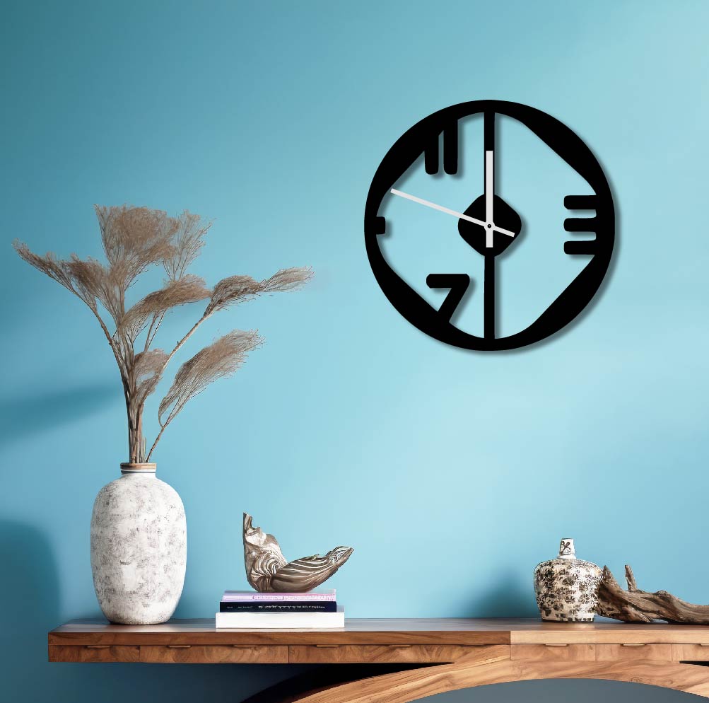 ODD NUMBERS METAL WALL ART CLOCK
