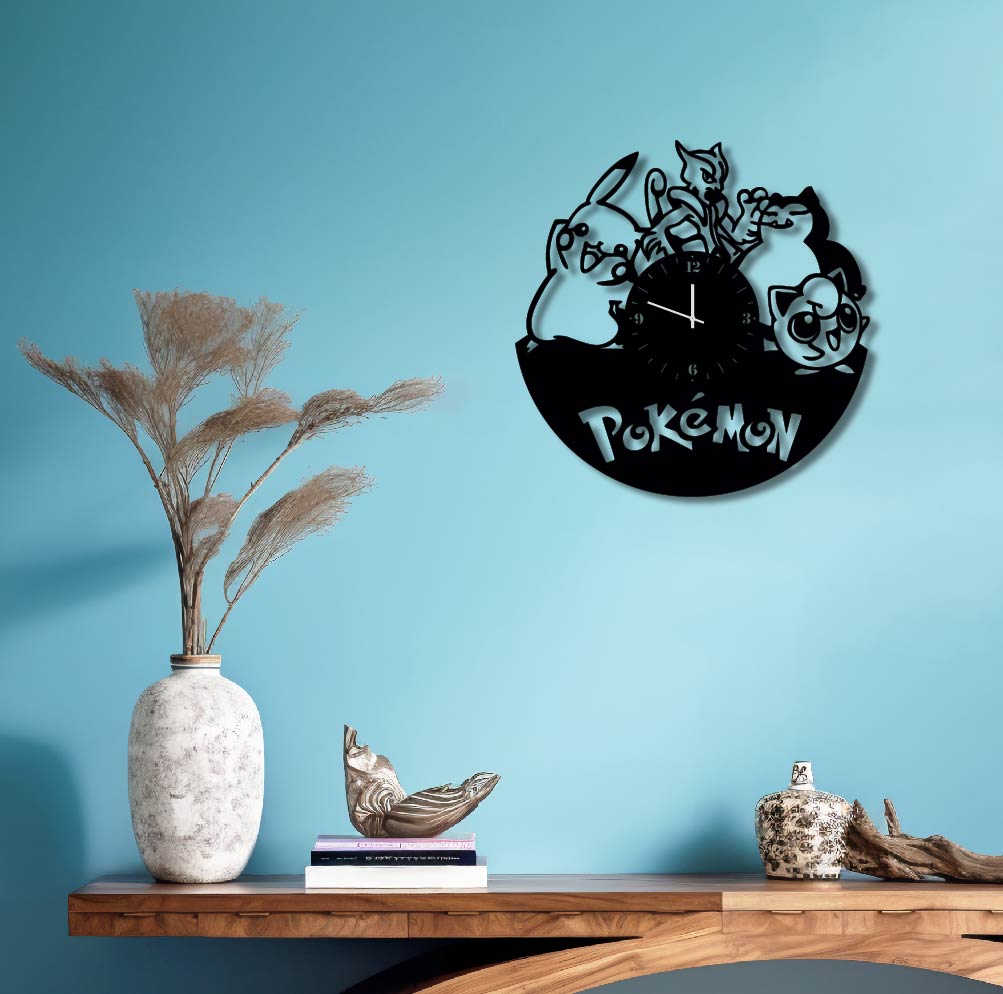 POKEMON METAL WALL ART CLOCK