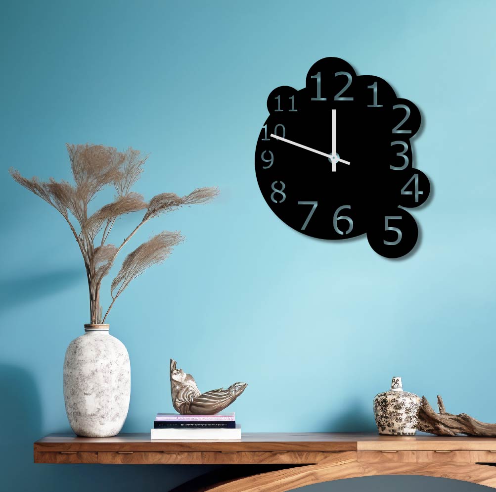 BUBBLE METAL WALL ART CLOCK