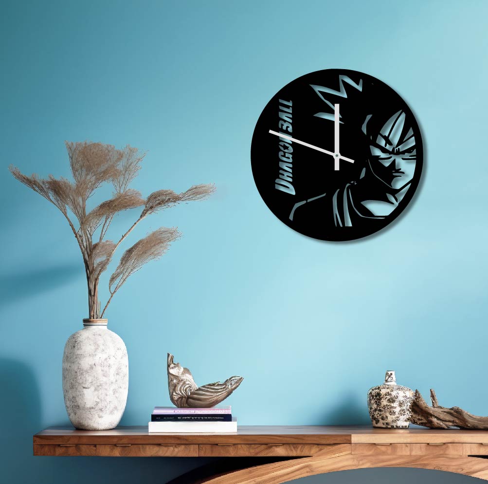 DRAGONBALL GOKU METAL WALL ART CLOCK