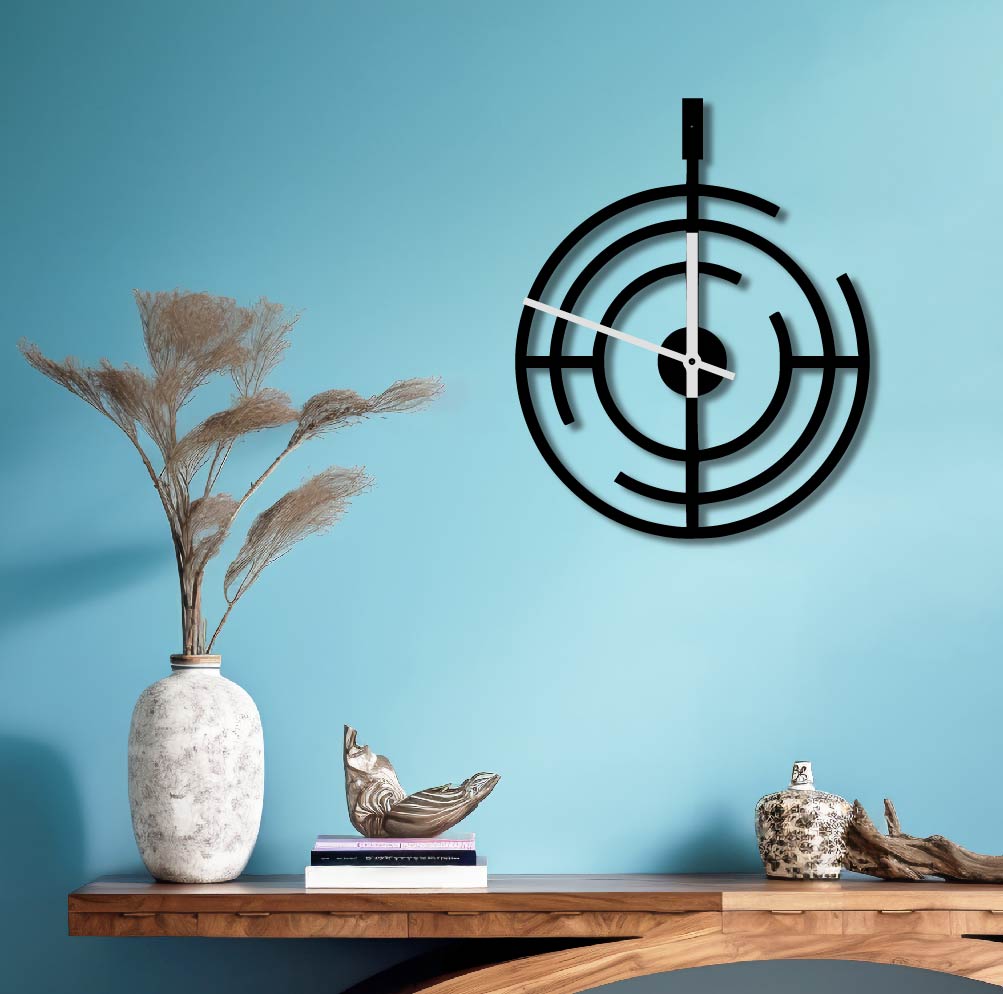 GUN SCOPE METAL WALL ART CLOCK 2