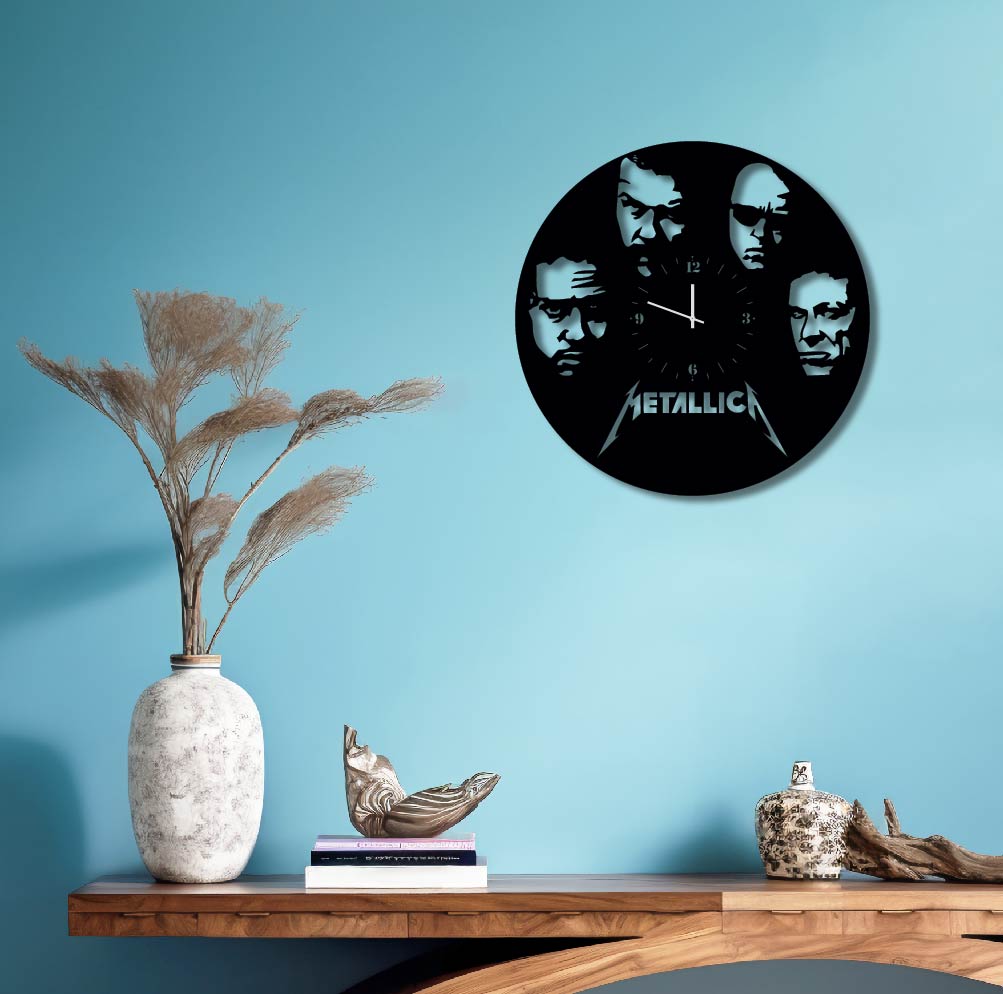 METALLICA METAL WALL ART CLOCK