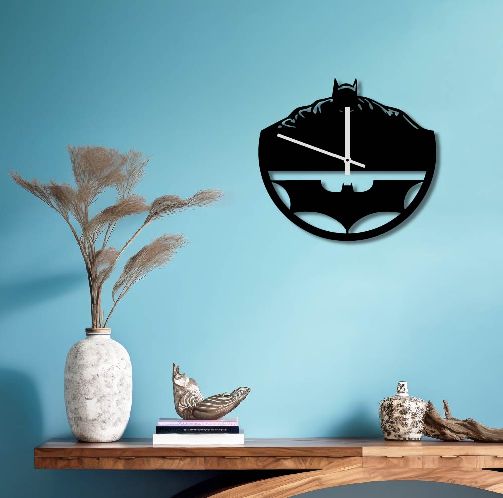 BATMAN DARK KNIGHT METAL WALL ART CLOCK