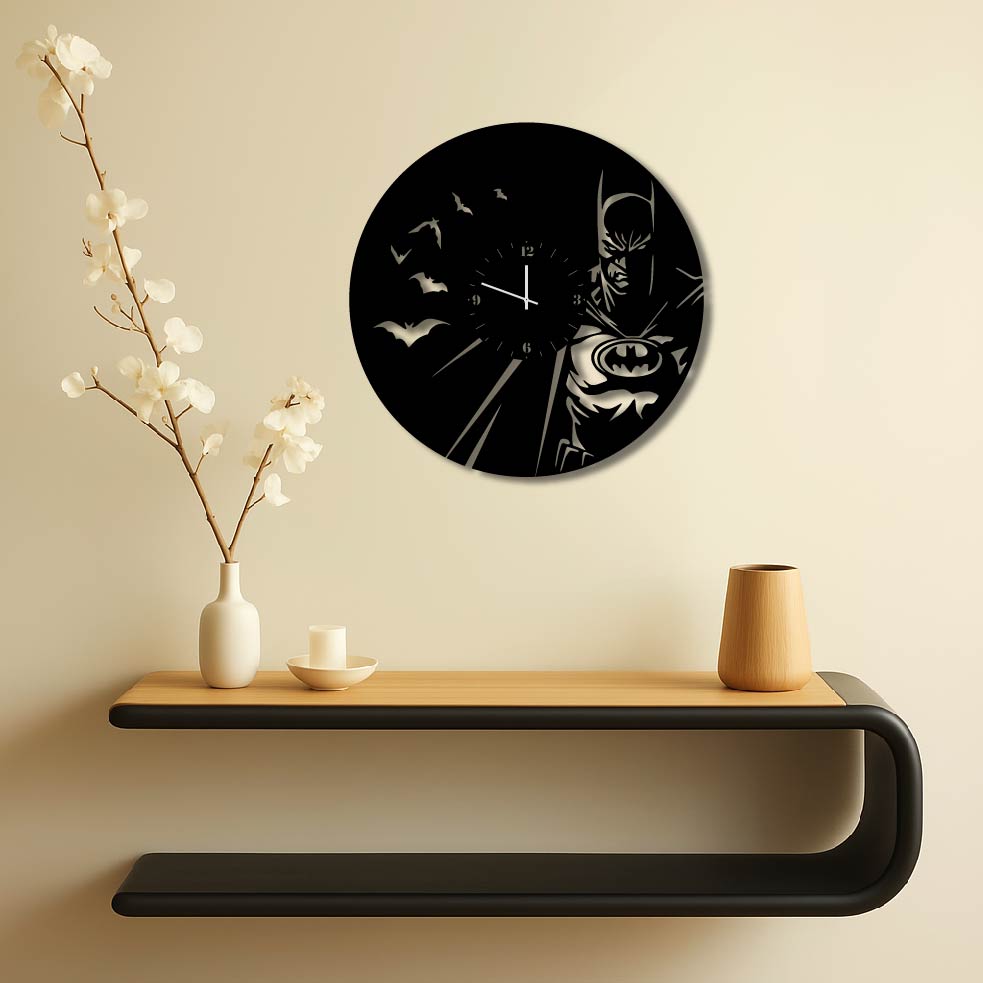 BATMAN CUTOUT WALL ART CLOCK