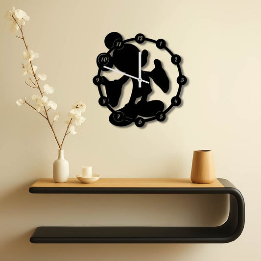 MICKEY MOUSE METAL WALL ART CLOCK