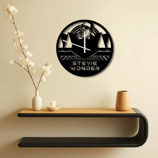 STEVIE WONDER METAL WALL ART CLOCK