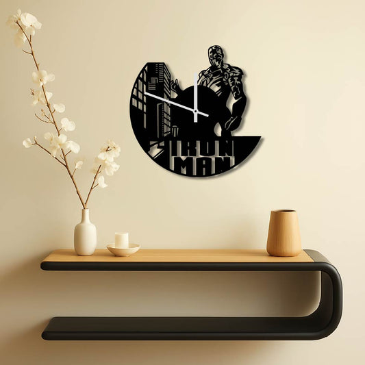 IRONMAN CITY METAL WALL ART CLOCK