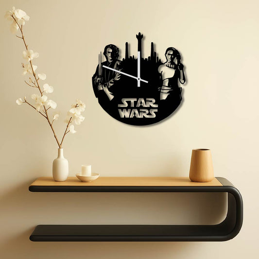 STAR WARS JEDI METAL WALL ART CLOCK