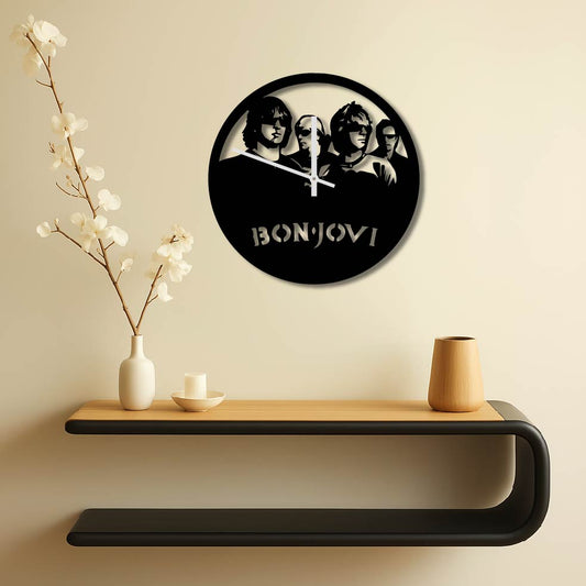 BON JOVI WALL METAL ART CLOCK