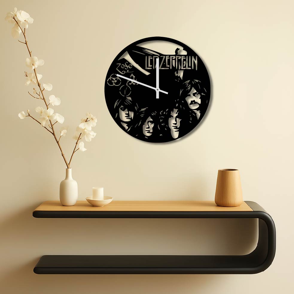 LED ZEPPELIN METAL WALL ART CLOCK 3