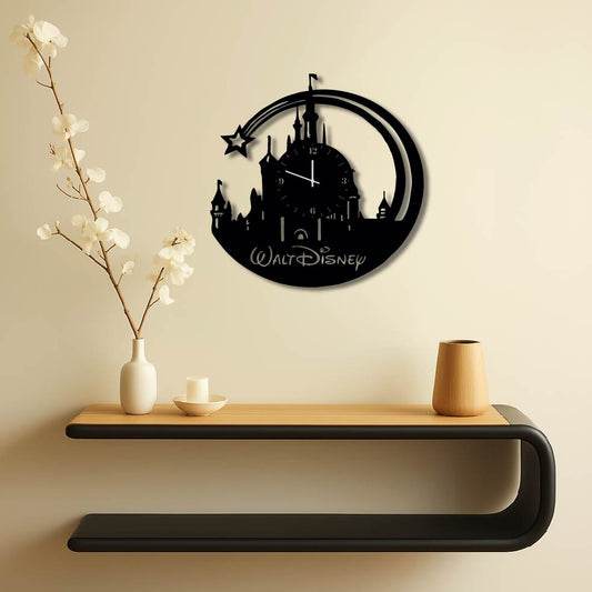 WALT DISNEY CASTLE WALL ART CLOCK