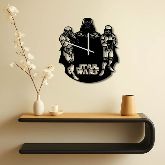 DARTH VADER STORMTROOPERS METAL WALL ART CLOCK