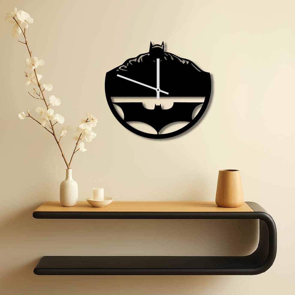 BATMAN DARK KNIGHT METAL WALL ART CLOCK