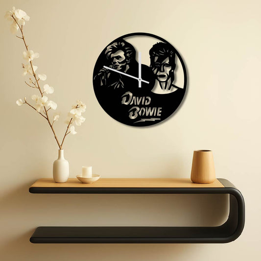 DAVID BOWIE METAL WALL ART CLOCK