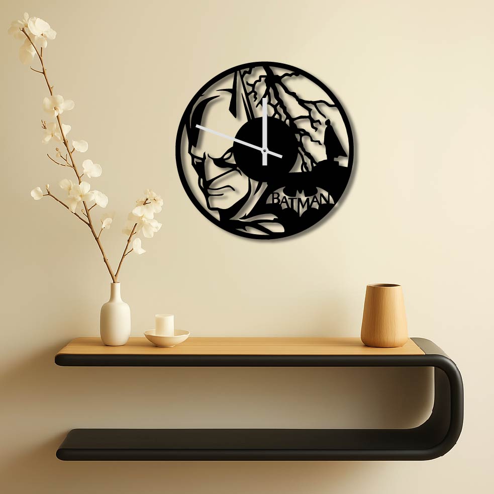 BATMAN METAL WALL ART CLOCK