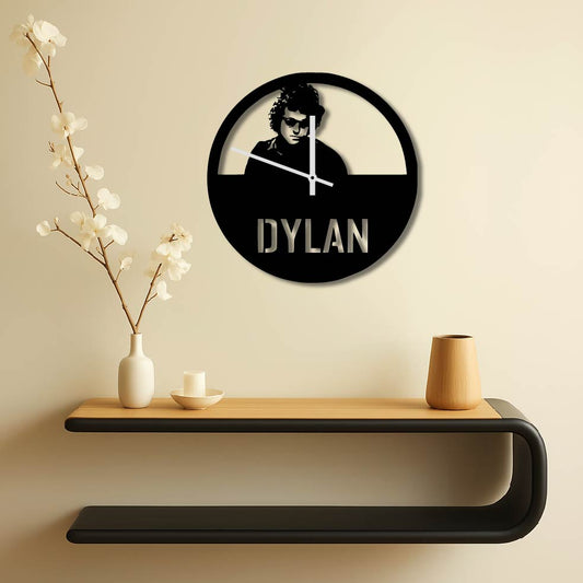 BOB DYLAN METAL WALL ART CLOCK