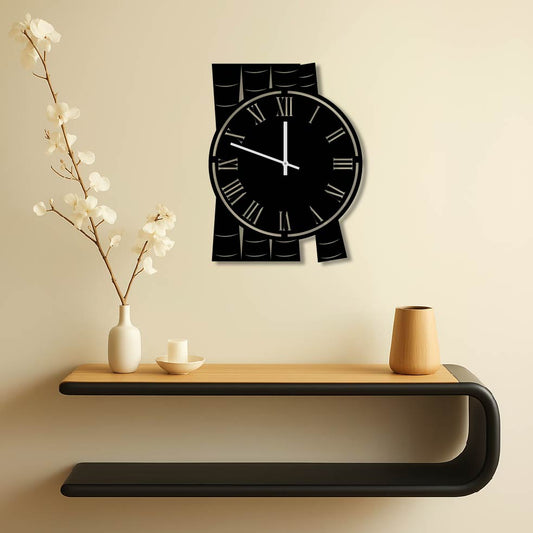 BOOKS METAL WALL ART CLOCK