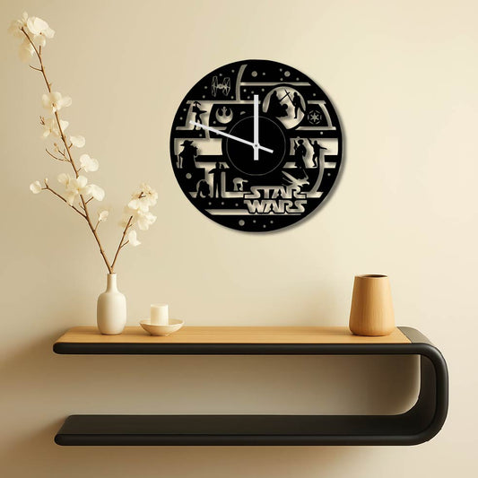 STAR WARS DETAILED METAL WALL ART CLOCK