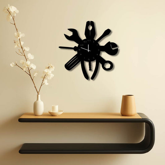 TOOLS METAL WALL ART CLOCK