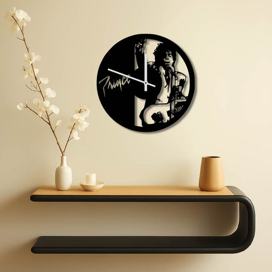 PRINCE SINGER METAL WALL ART CLOCK