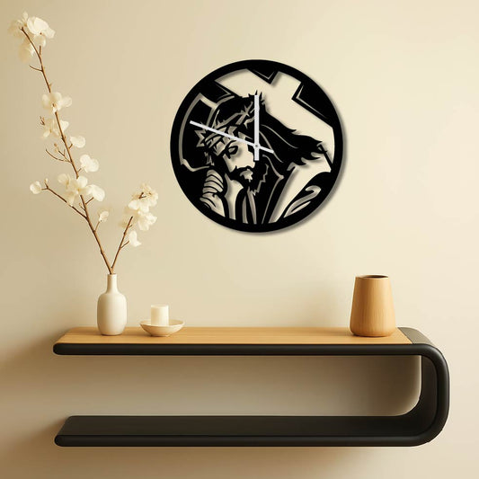 JESUS METAL WALL ART CLOCK