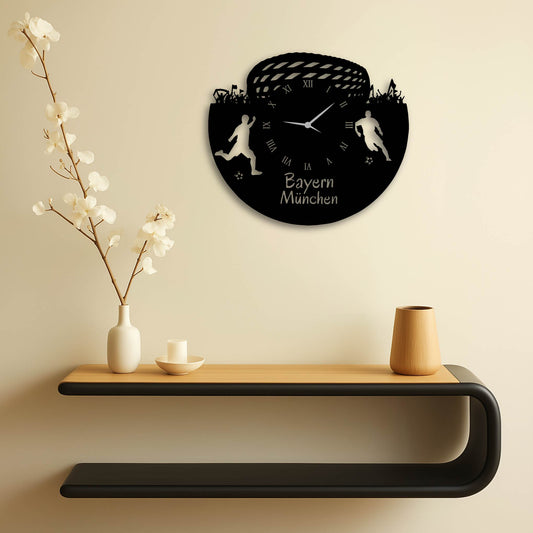 BAYERN MUNICH CLOCK METAL WALL ART