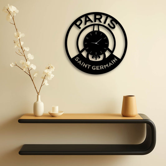 PSG CLOCK METAL WALL ART